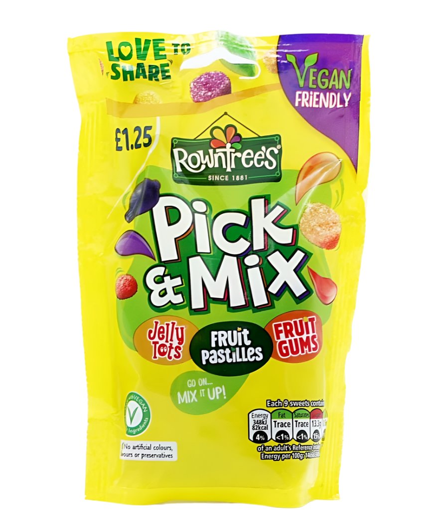 Rowntrees Pick & Mix Fruit Gums 120g Rowntrees Pick & Mix Fruit Gums 120g